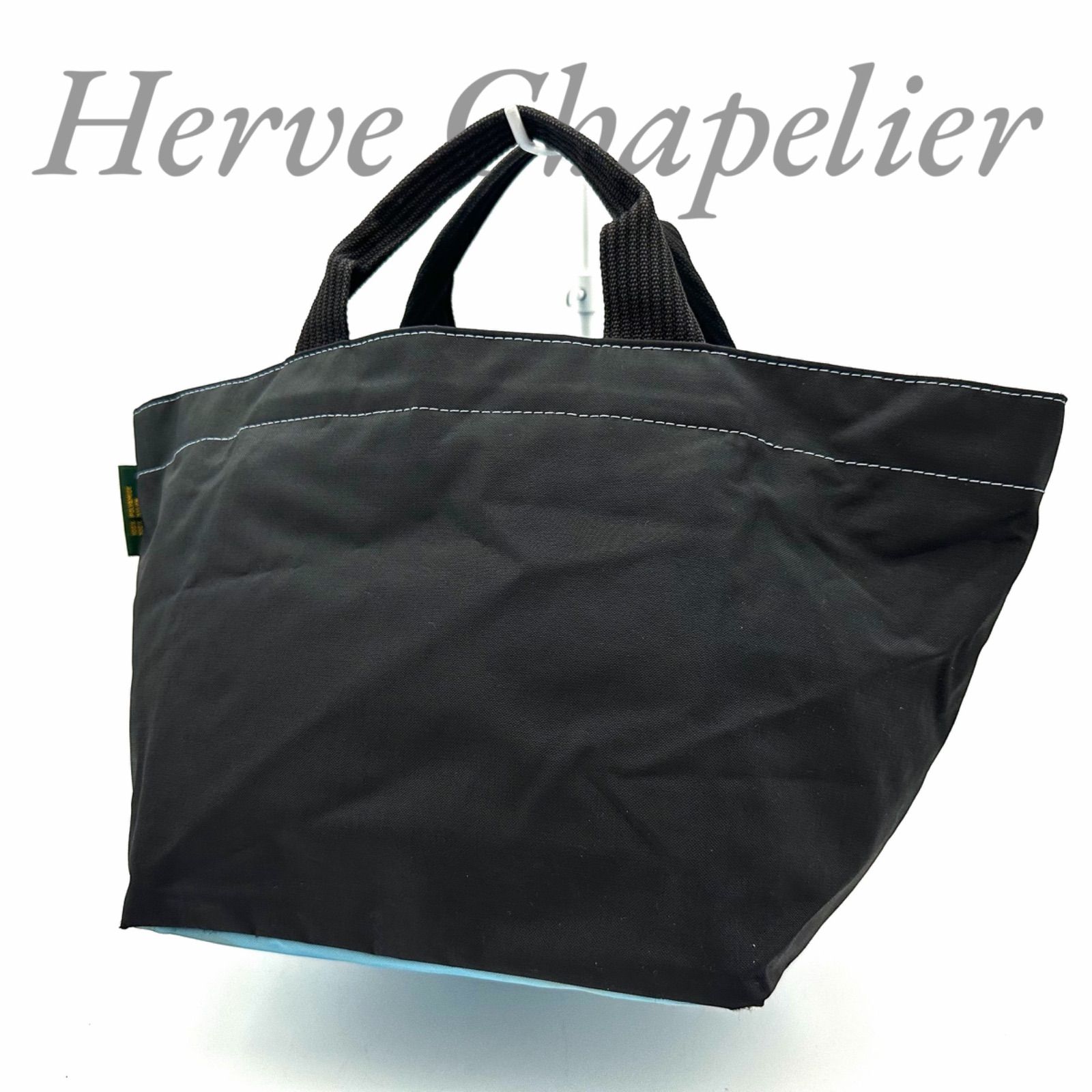 B6224】 Herve Chapelier エルベシャプリエ ハンドバッグ バイカラー