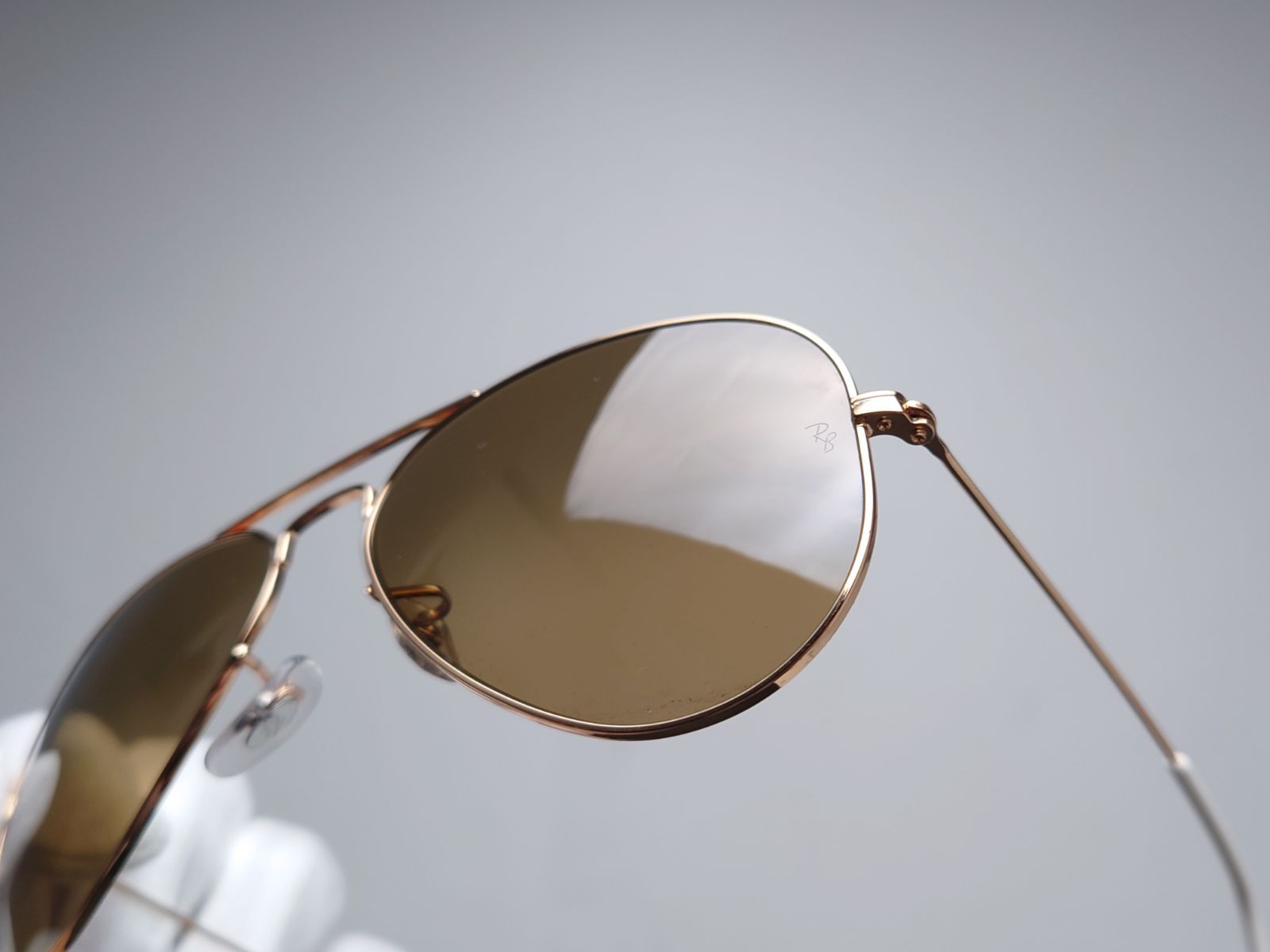 Ray-Ban AVIATOR アビエーター ゴールド ホワイト レイバン サングラス