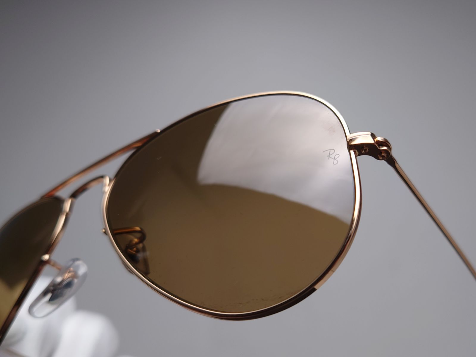 Ray-Ban AVIATOR アビエーター ゴールド ホワイト レイバン サングラス