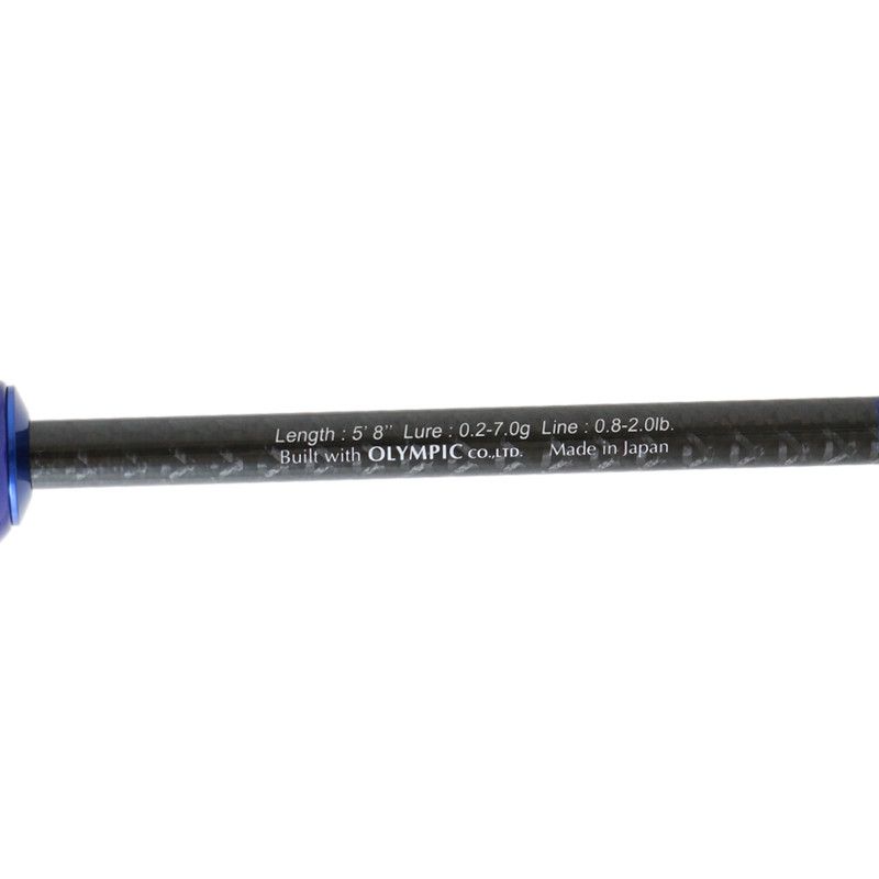 自作アジングロッド　超メルカリ市限定価格 クリアブルー アジングロッド クリスター 58FLEX - メルカリ
