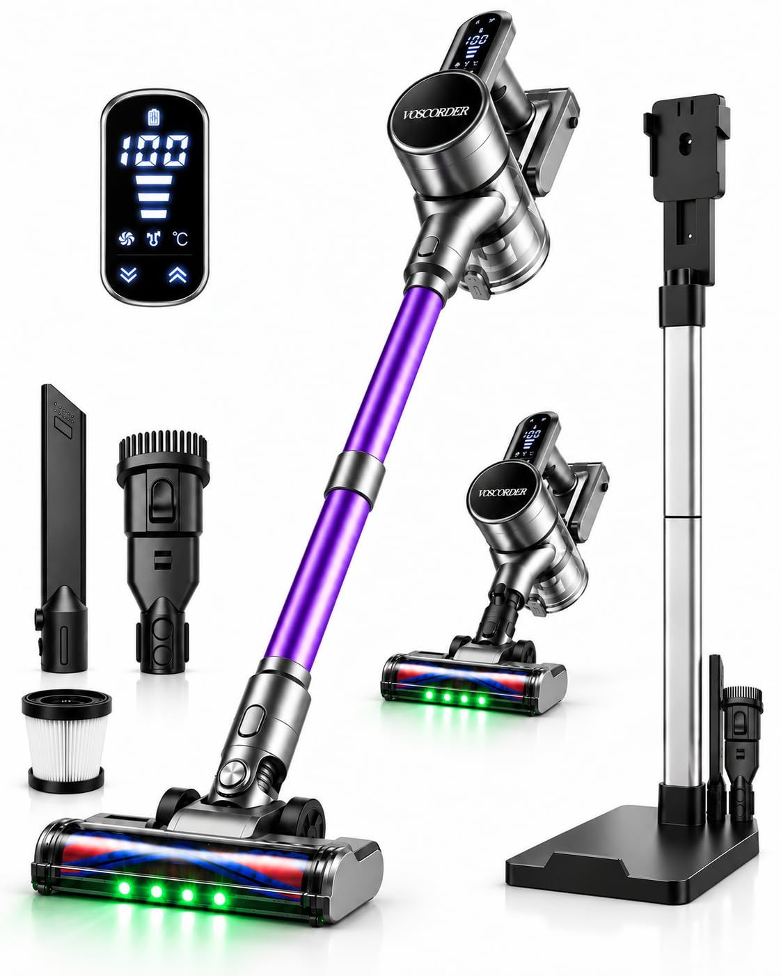 掃除機 コードレス【700W・60000Pa強力吸引】自走式 AI自動吸引 置くだけ充電＆収納スタンド 最大70分★m 2fd10051