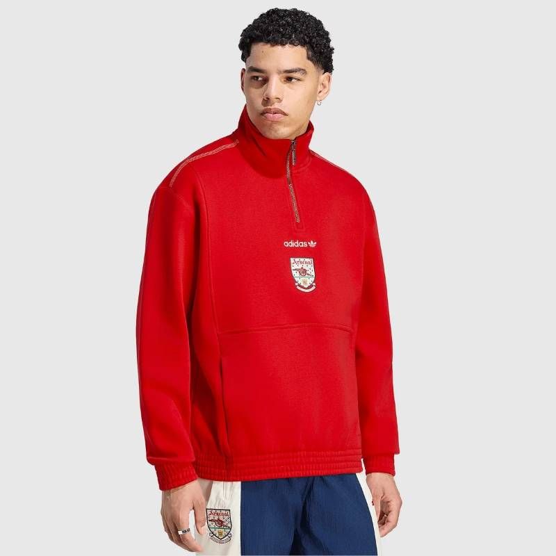 【送料無料・匿名配送】adidas Originals アディダス オリジナルス アーセナル 26/27 EQT ドリルトップ 赤 90s カノン フリース ルーズフィット 正規品