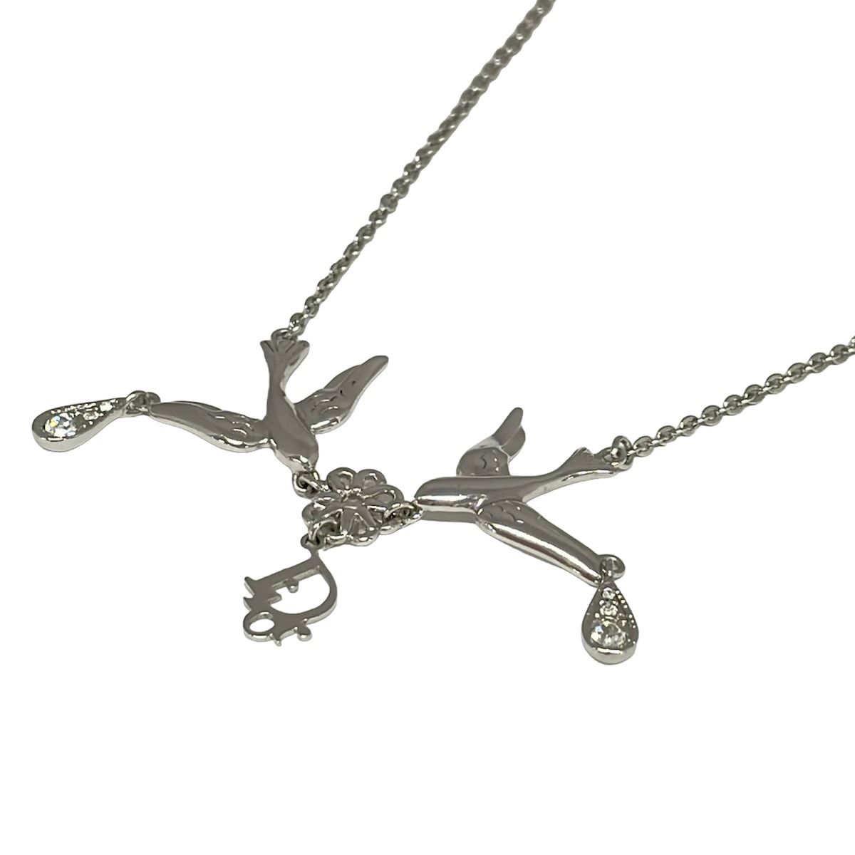 DIOR/ChristianDior(ディオール/クリスチャンディオール) ネックレス美品 - シルバー 鳥 19,462円