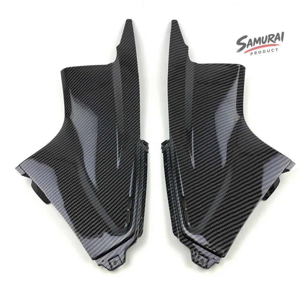 ブラック/カーボン/フラッシュカメレオン オートバイエアダストカバーフェアリングインサートパーツ ヤマハ YZFR6 03-05