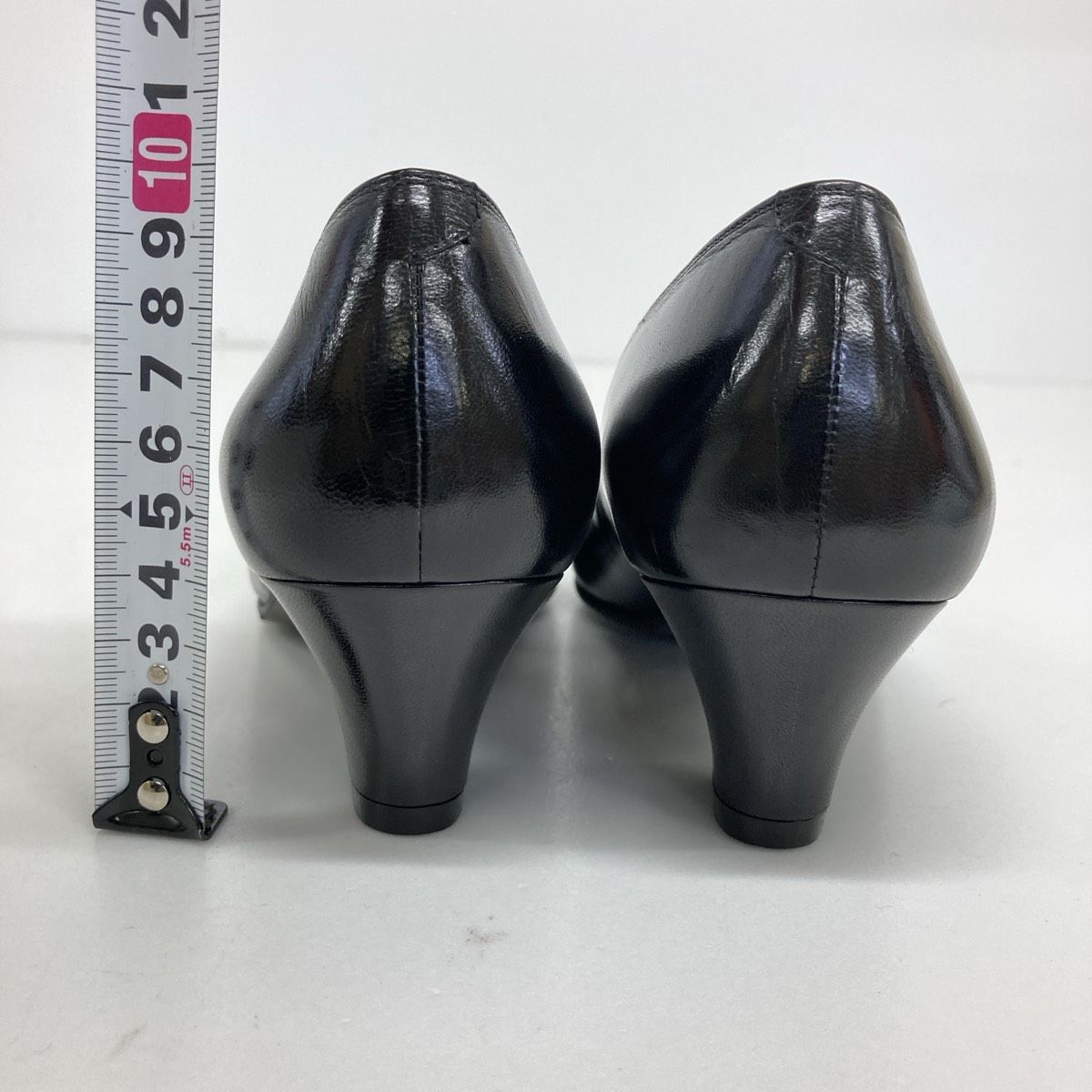 極美品 銀座ヨシノヤ/Yoshinoya パンプス 22.5cm ブラック/黒