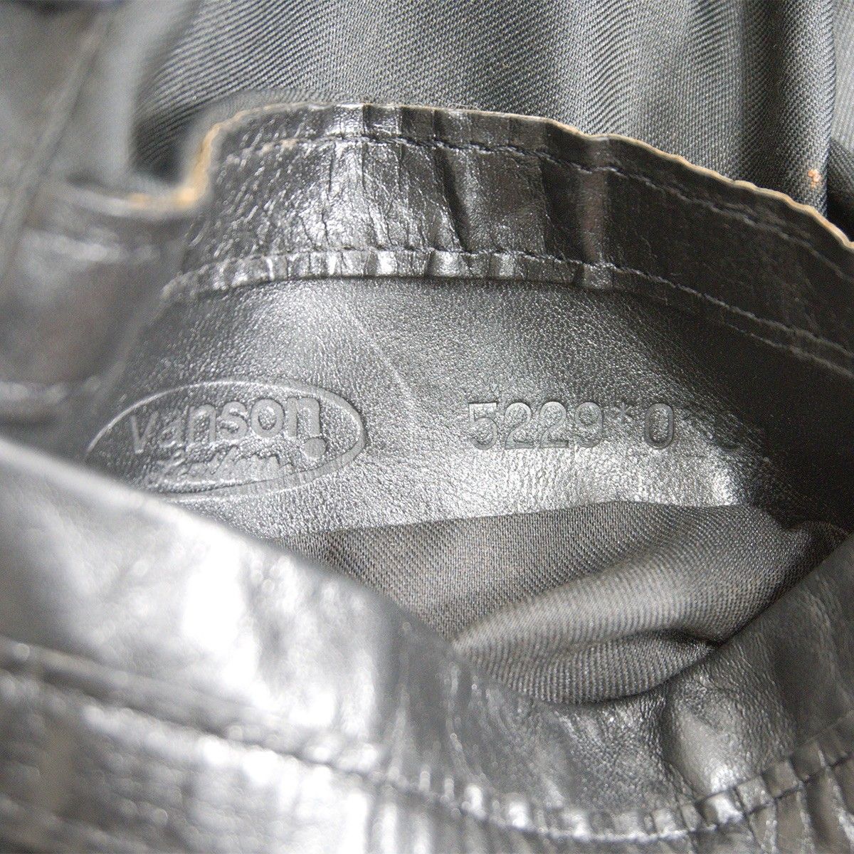 美品/ビッグサイズ】 VANSON 【TJV オールレザー スタジャン】42