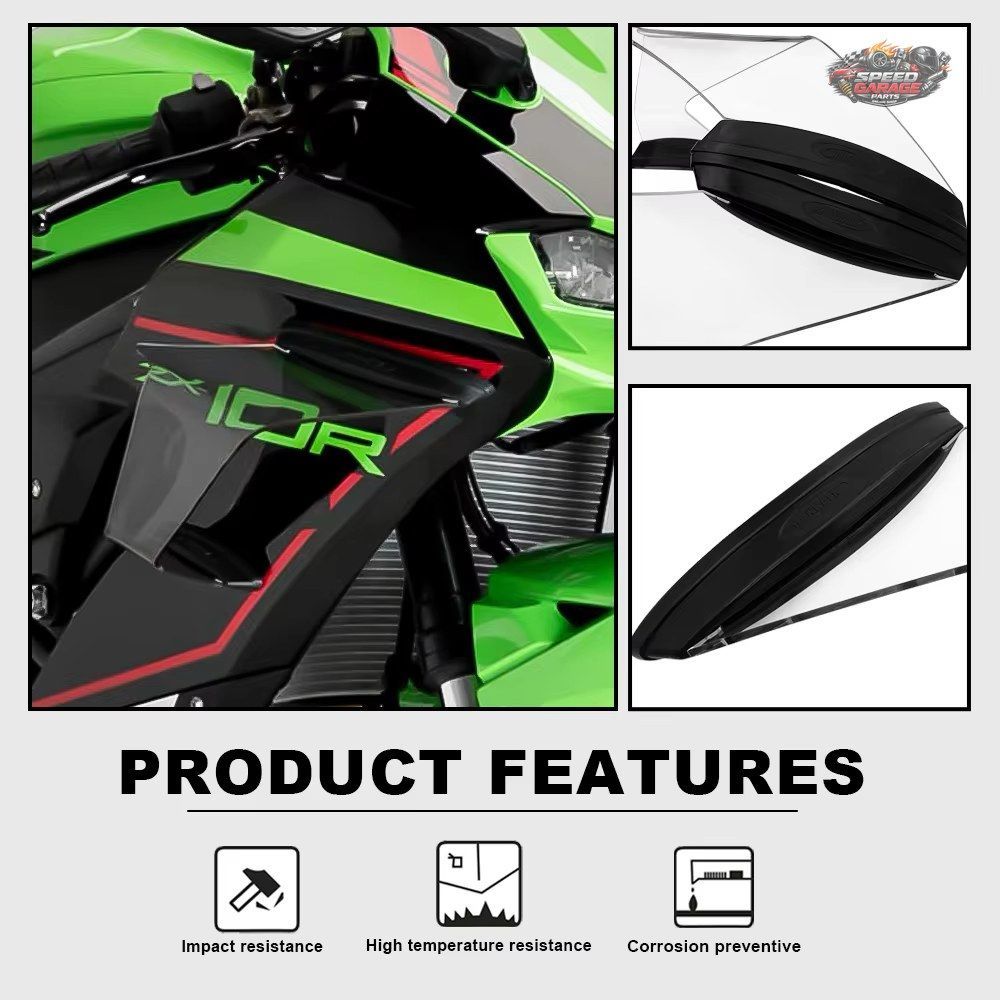 カワサキ ZX-10R 2022-2024 バイクアクセサリー エアロダイナミックウィングレット スポイル カウルウィング