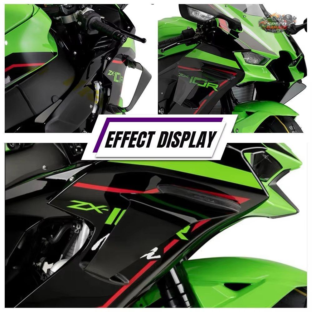 カワサキ ZX-10R 2022-2024 バイクアクセサリー エアロダイナミックウィングレット スポイル カウルウィング