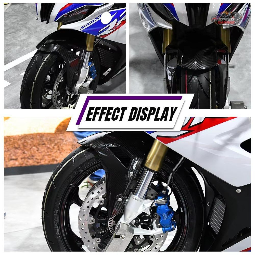 BMW S1000RR 2019 - 23 オートバイフロントフェンダー ABS カーボン フェアリング マッドガード