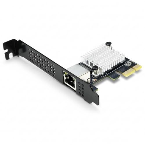 【10Gbps対応】Realtek RTL8127チップ搭載 PCIe 4.0 x1 ネットワークカード - NAS/ゲーミングPC/ワークステーション に最適、Windows/Linux自動認識、1G/2.5G/5G/10Gマルチギガ対応、RJ45ポート、t