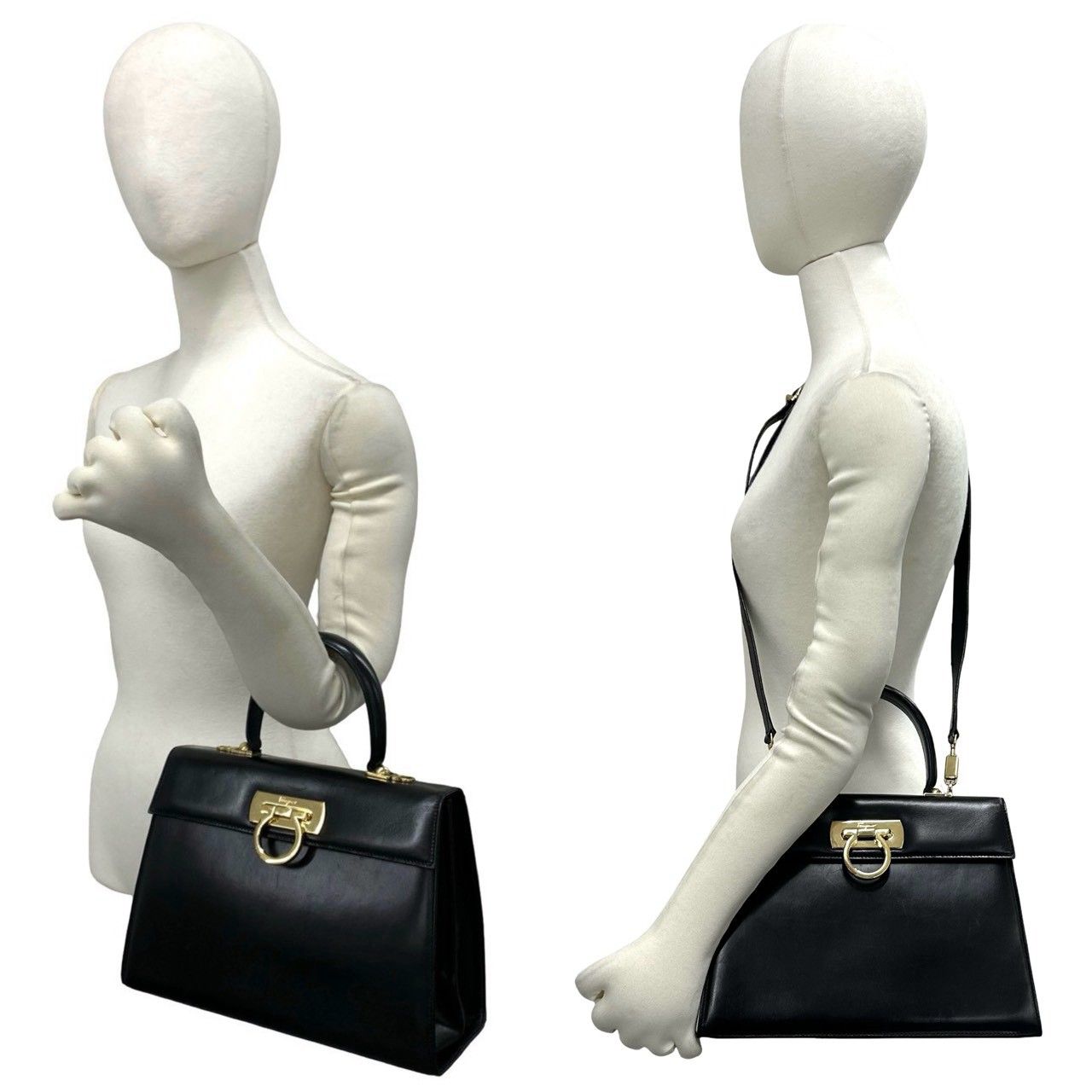 極 美品 Salvatore Ferragamo サルヴァトーレフェラガモ ガンチーニ