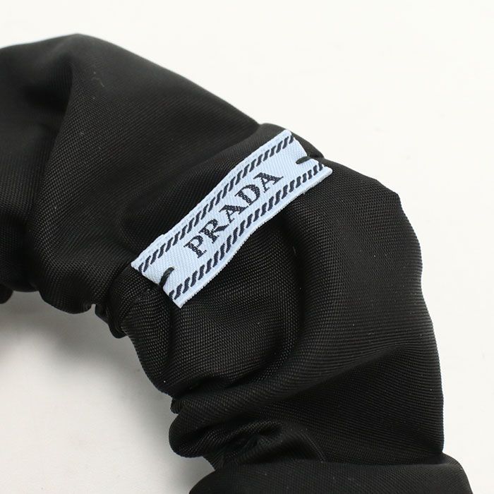 PRADA プラダ シュシュ 1IF015 TESSUTO トライアングルロゴ ブラック