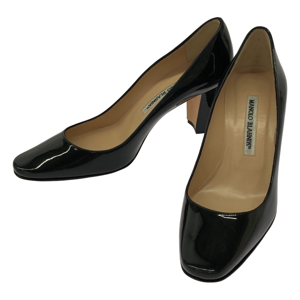 MANOLO BLAHNIK マノロブラニク パテントヒールパンプス ブラック 36 1