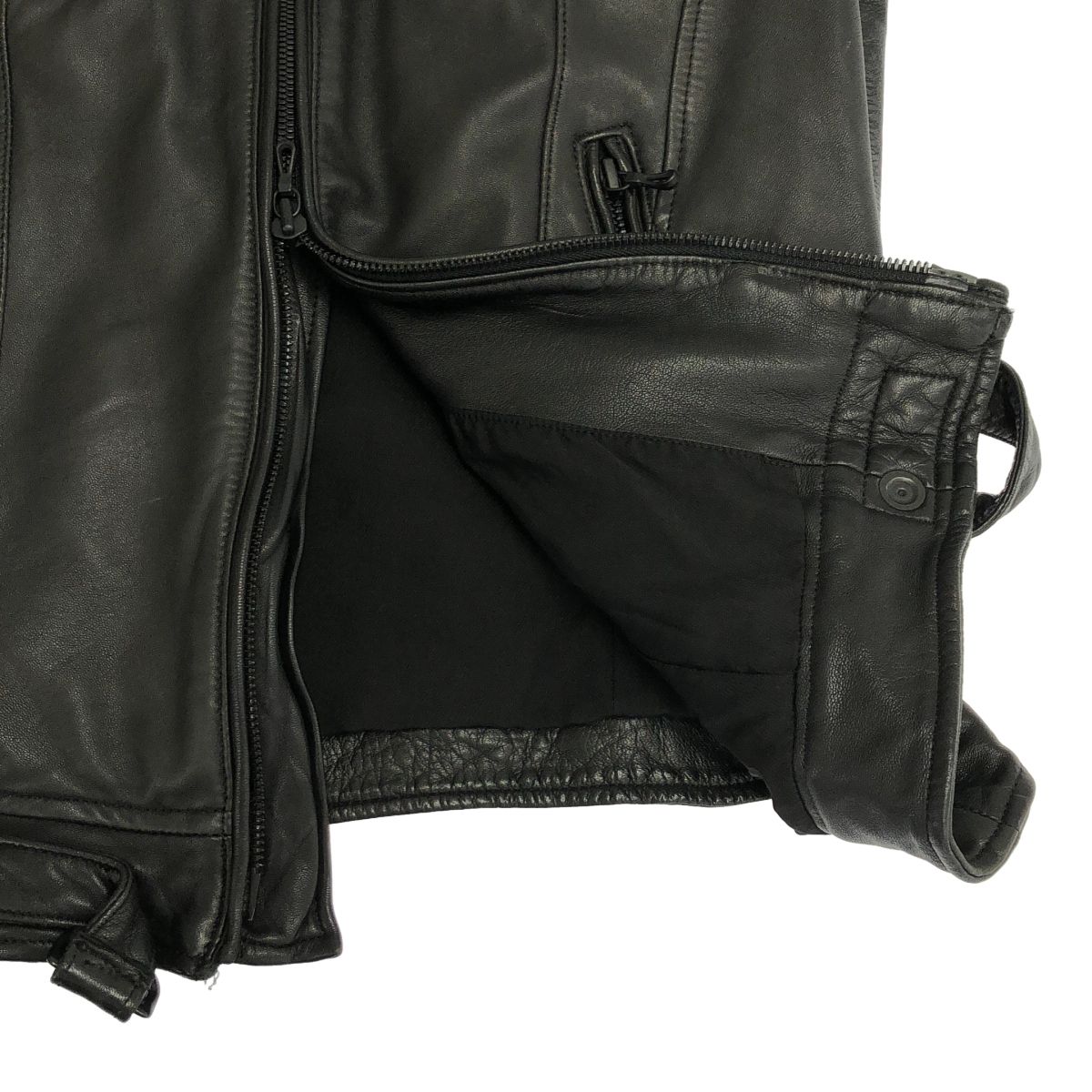 JULIUS ユリウス 11AW シングル ラムスキン レザージャケット ブラック