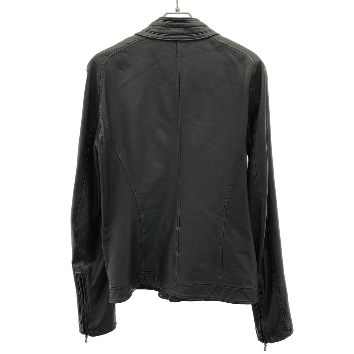 JULIUS ユリウス 11AW シングル ラムスキン レザージャケット ブラック