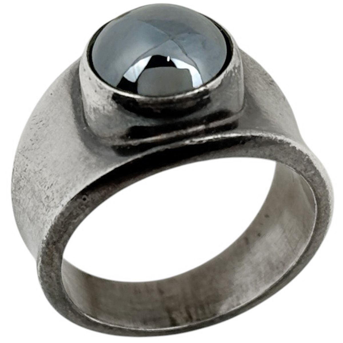 E  124シルバーヘマタイトリング8号 ジョージジェンセン Georg Jensen リング 124 指輪 ヘマタイト 10.5号