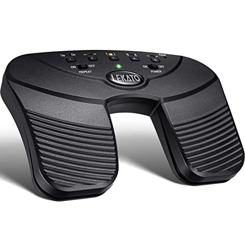 LEKATOページターナーペダル フット・スイッチ ワイヤレスBluetooth Page Turner 楽譜 ハンズフリー USB充電式 ページターナーフットペダル フットスイッチ・コントローラー 技適認証済ma f20c6b39