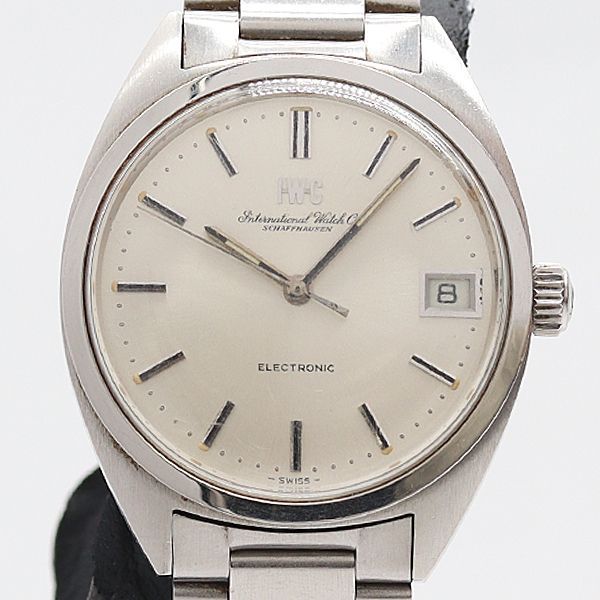 IWC エレクトロニック 2024067 音叉式 デイト シルバー文字盤 メンズ腕時計 5862500 9DIT IGW ABC31321