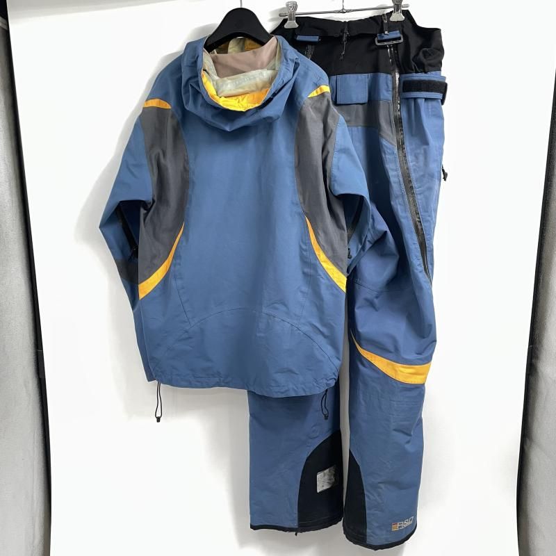 中古】PEAK PERFORMANCE スキーウェア セットアップ サイズS ブルー