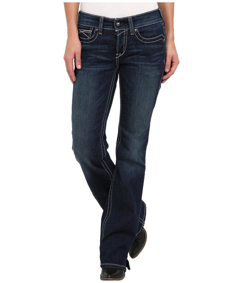 アリアト レディース ボトムス デニムパンツ ブーツカット ブーツ Ariat REAL Bootcut Ocean