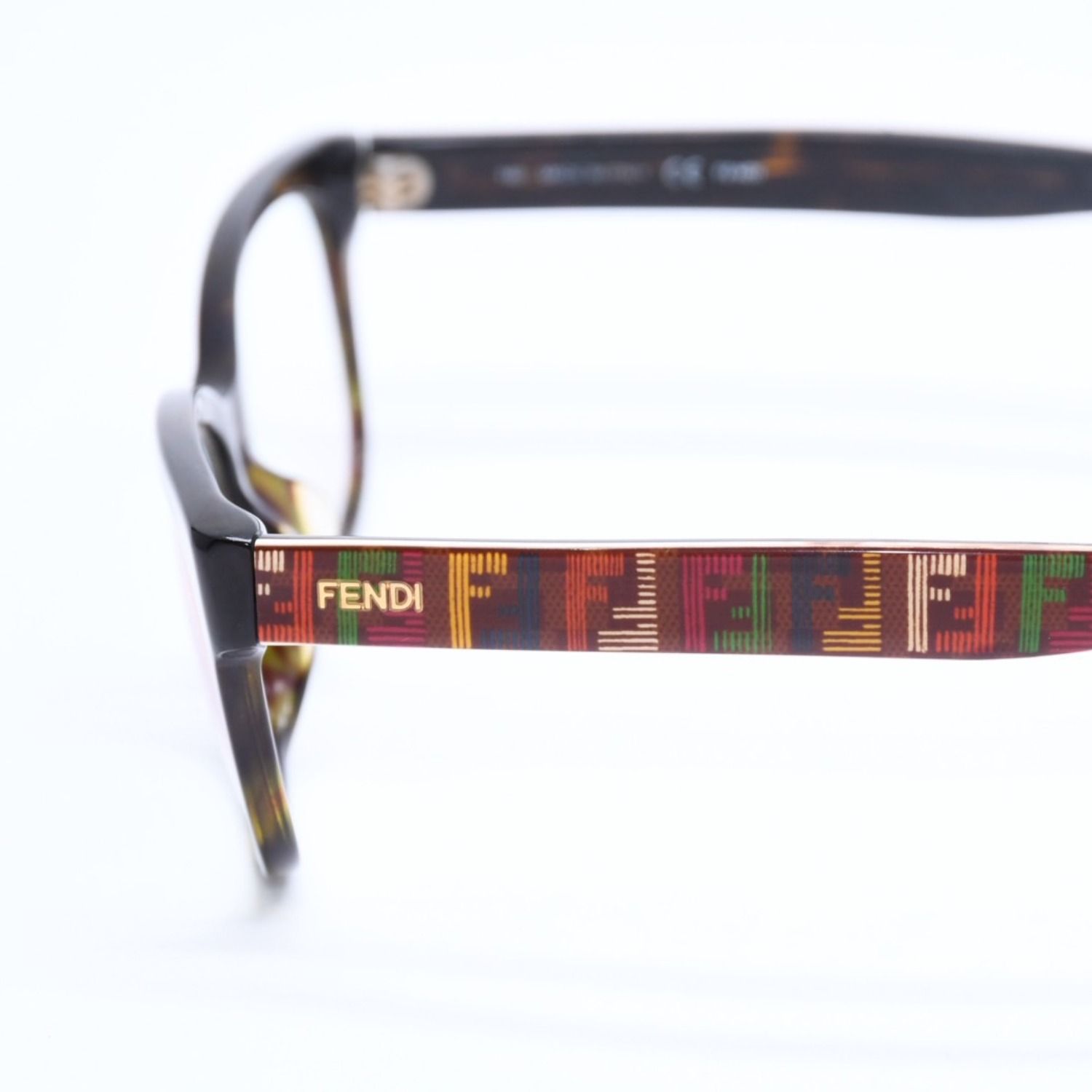 FENDI フェンディ 眼鏡 メガネ アイウェア FFロゴ ブラウン マルチ
