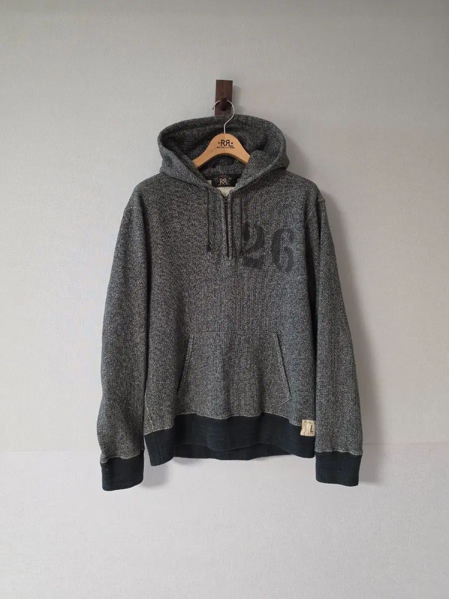 RRL ダブルアールエル ハーフジップアップ フード Tシャツ L
