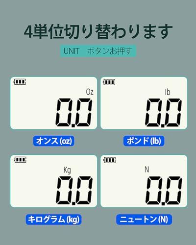 GOYOJO デジタルフォースゲージ 引張荷重・圧縮荷重測定 プッシュプルゲージ 3モード・4単位 (N, kg, lb, oz) 高精度±1% 上下限値、重?加速度、バックライト、オートパワーオフ 試験 消防 建築 軽工業など(0.1-300N.m)t