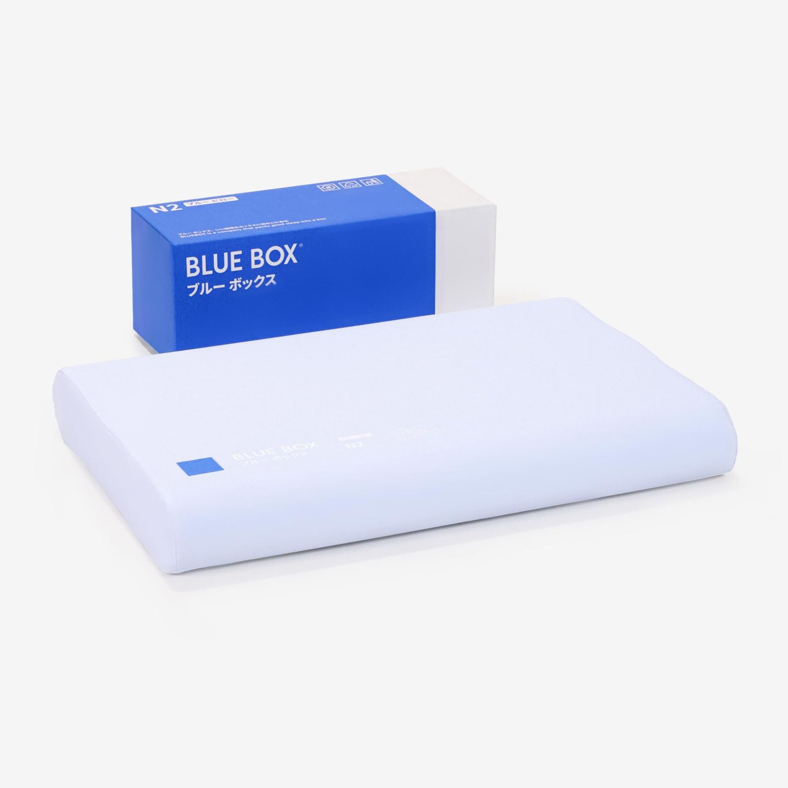 【大人気】【anan掲載】Blue Box ブルーピロー 枕 (柔眠 8cm) まくら ホテル仕様低反発枕 首サポート 横向き 仰向け 通気枕 高さ8cm x 60cm x 42cm、通気性 c2992b4a