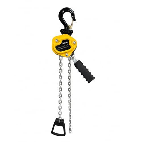 レバーブロック 0.25t 1.5m 定格荷重 250kg 小型軽量 手動式レバーホイスト チェーンブロック ガッチャ 荷締機 吊り上げ・牽引・固定用[250KG]ma aaa9aa85