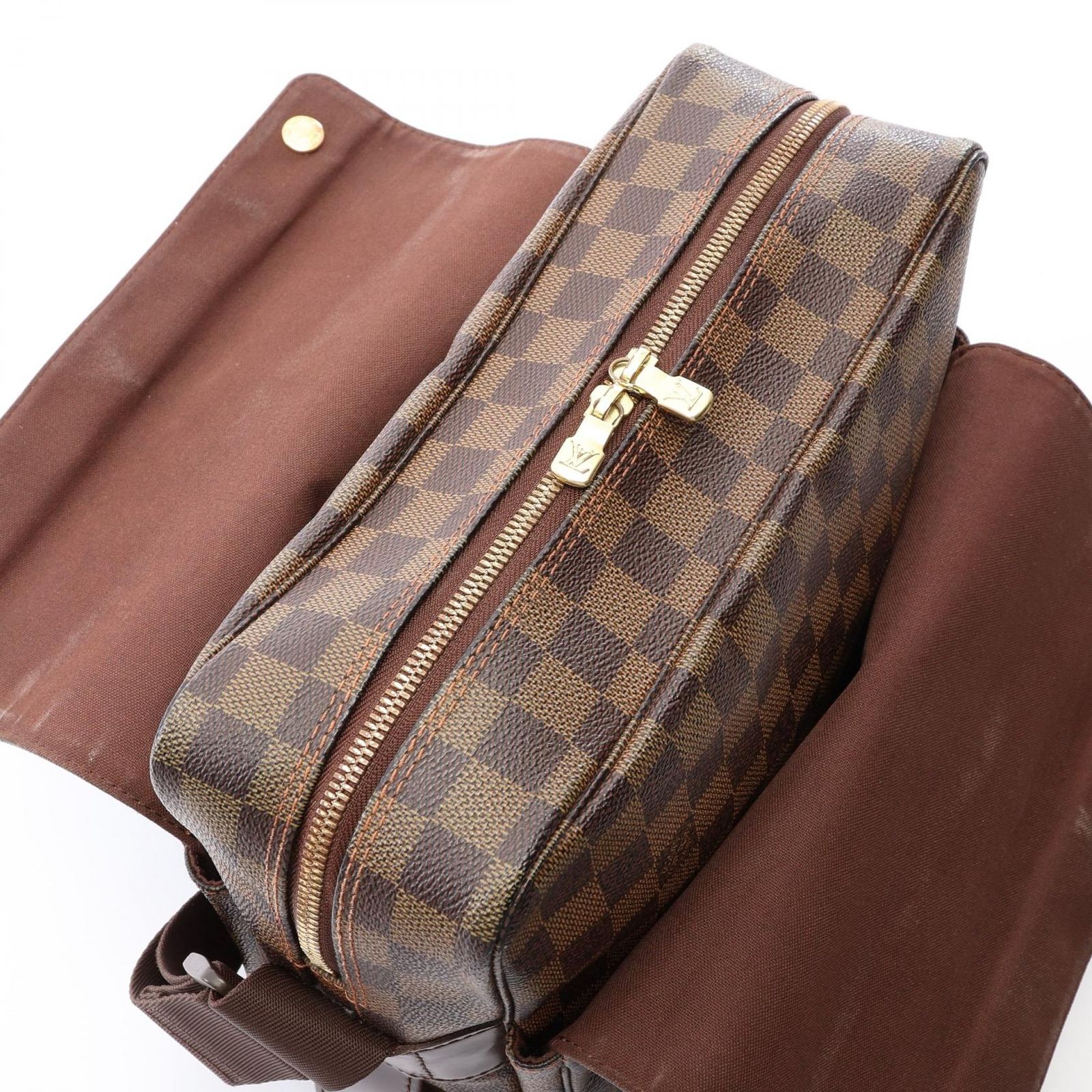 ルイ・ヴィトン LOUIS VUITTON ショルダーバッグ ナヴィグリオ ダミエエベヌ N45255 PVCコーティングキャンバス レザー ナヴィグリオ ユニセックス Used B