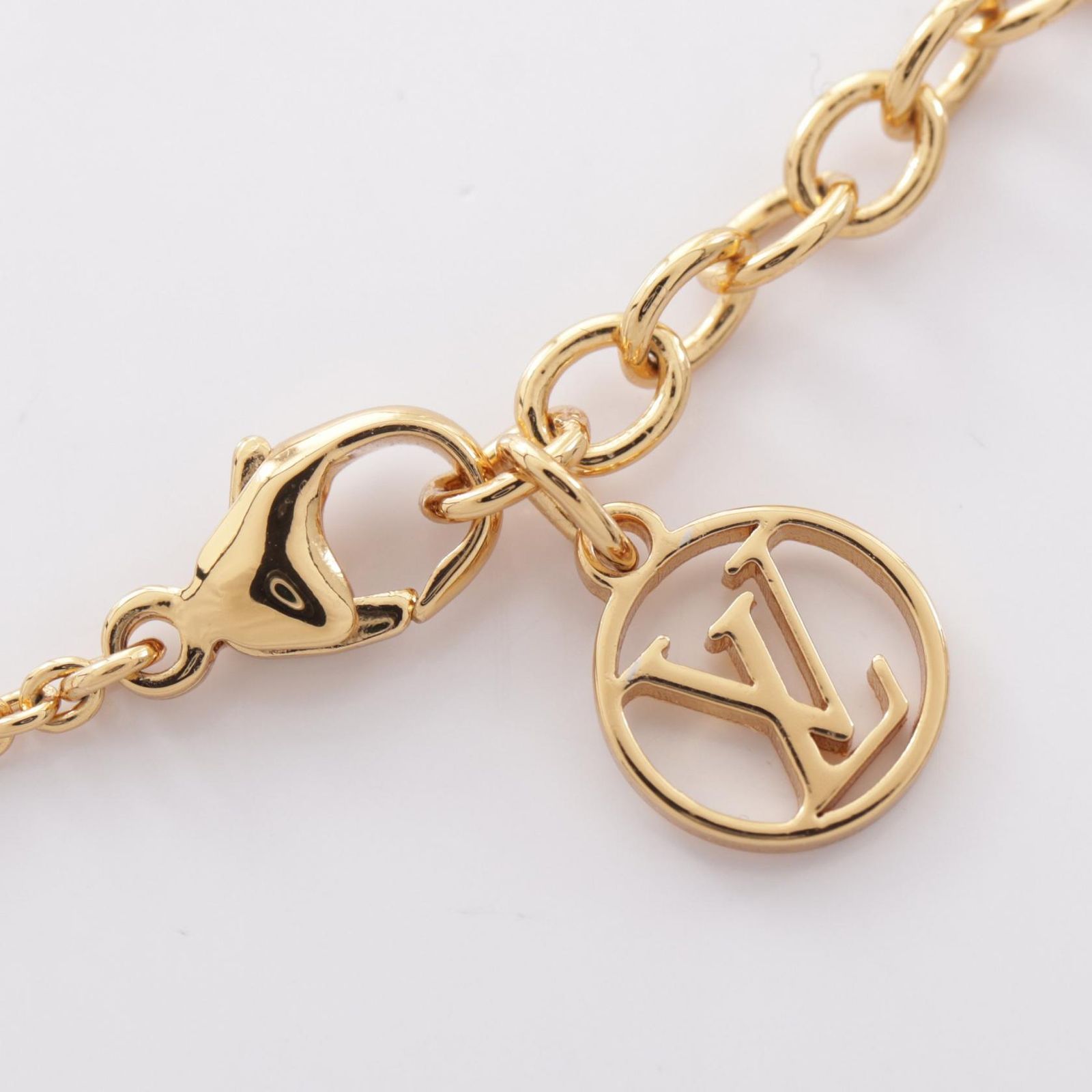 ルイ・ヴィトン LOUIS VUITTON ネックレス LV フローラグラム M00981 GP（ゴールドメッキ） ネックレス・LV フローラグラム レディース Used A