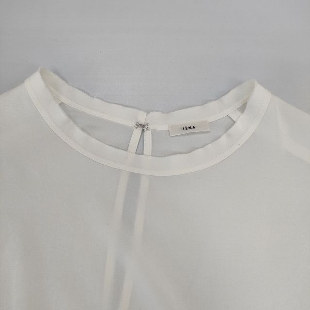 IENA TA/PL ノーカラーブラウス 定価15400円 ブラウス シャツ 24SS 