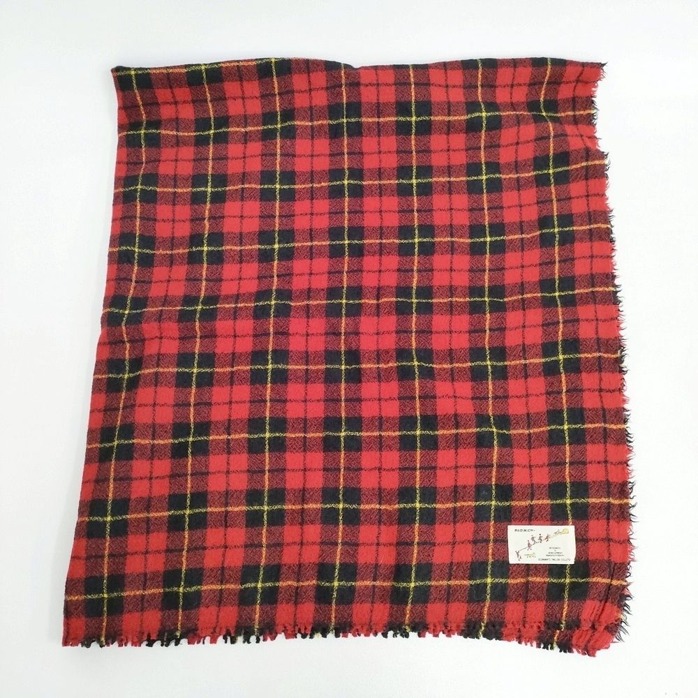 R&D.M.Co- WOOLTARTAN CHECK BLANKET ウールタータンチェック