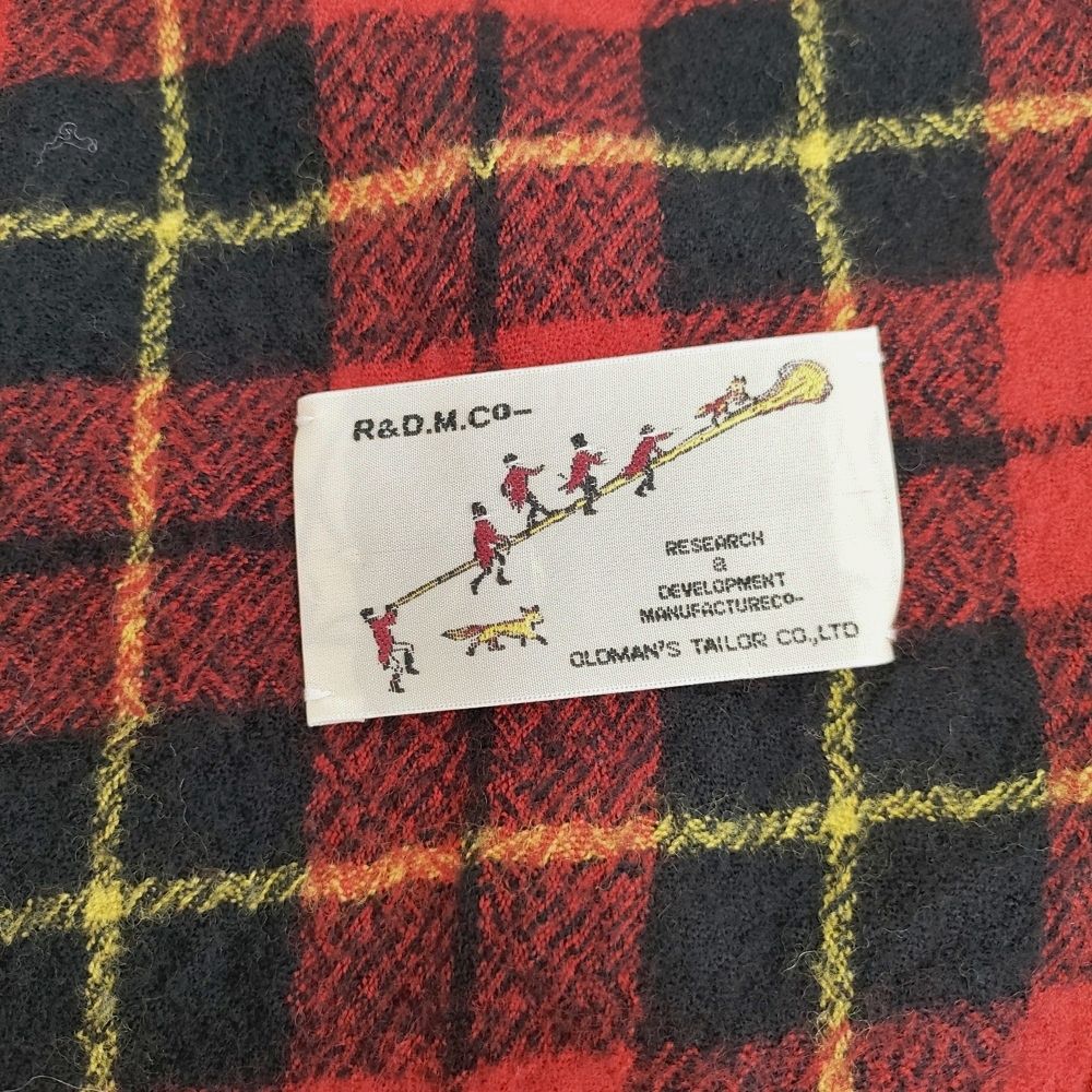 R&D.M.Co- WOOLTARTAN CHECK BLANKET ウールタータンチェック