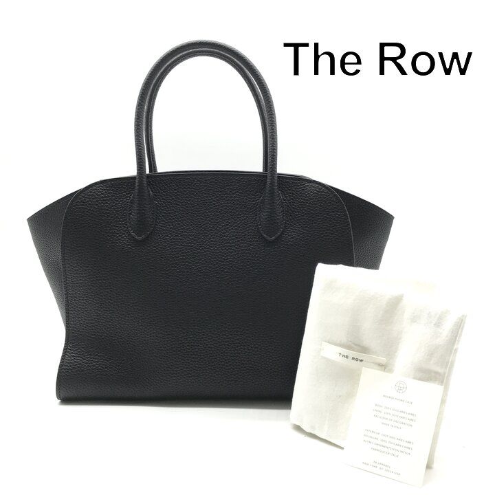 超美品 THE ROW ザロウ トート バッグ マルゴー レディース ビジネス フォーマル ブランド ファッション レザー ブラック r1747 597,400円