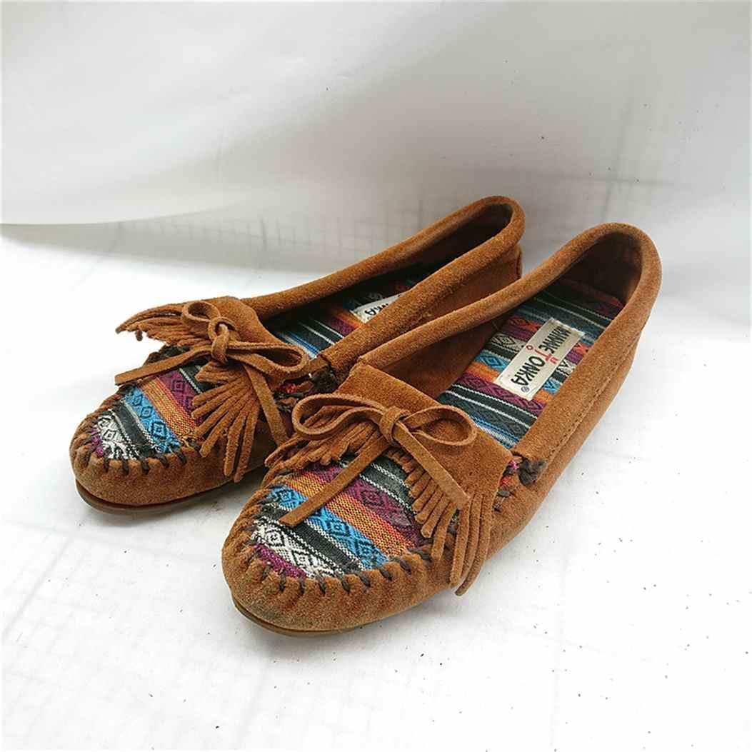 ◇ Minnetonka 24cm Minnetonka ミネトンカ モカシン ブラウン