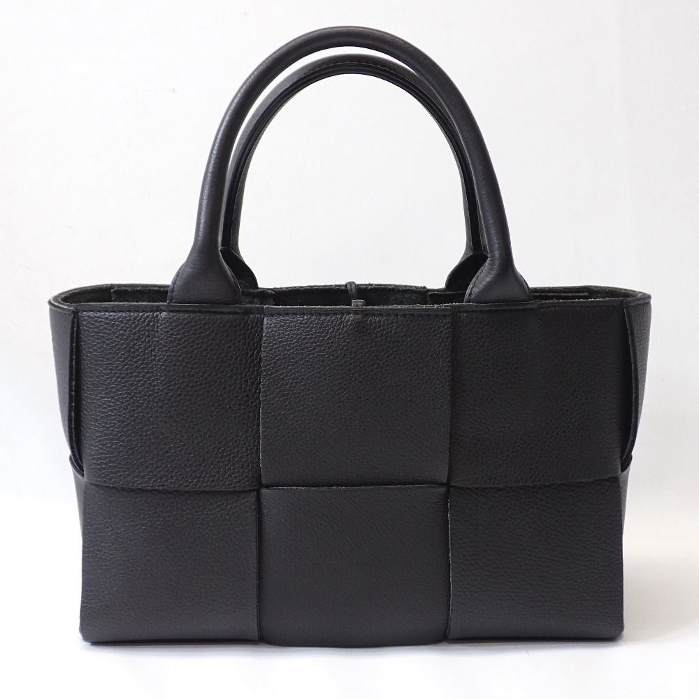 Ft1379761 ボッテガヴェネタ トートバッグ ミニ アルコトート イントレチャート ブラック レディース BOTTEGAVENETA 中古 165,000円