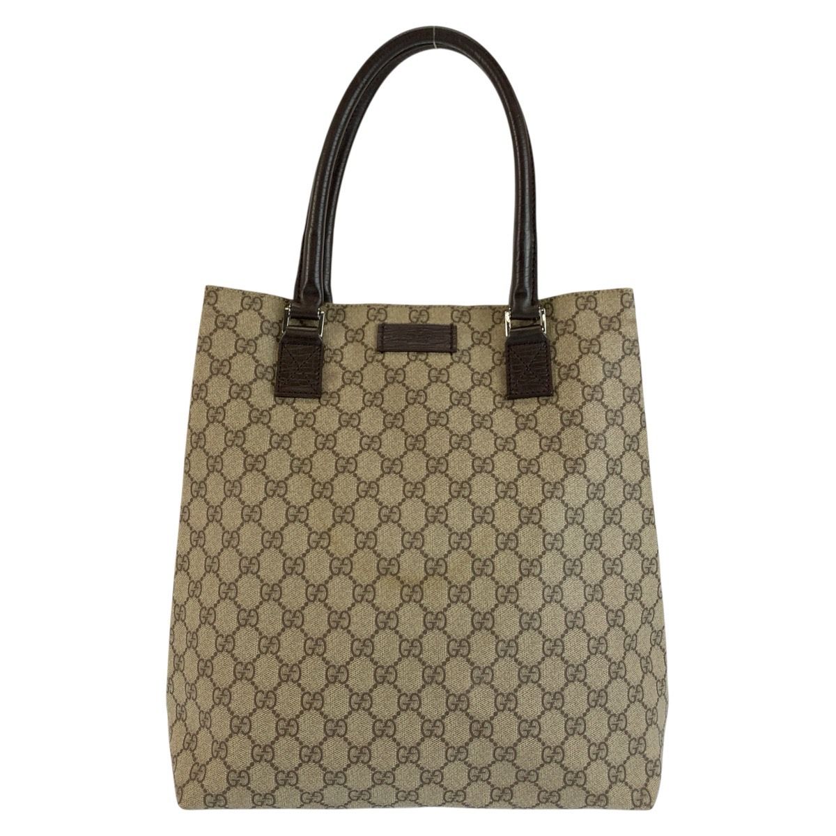 美品 GUCCI グッチ ブラウン GGスプリームキャンバス 131220 トートバッグ ショルダーバッグ レディース 1-0292494【中古】 30,017円