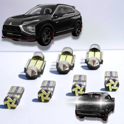 【室内灯 + ナンバー灯 + バックランプ】 エクリプスクロス LED 10点セット 型式：GL3W GK9W GK1W ルームライト ライセンスライト 取付工具付き 【簡単取付】無極性 6000K ゴースト灯防止 室内灯 パーツ カー用品 1e361794