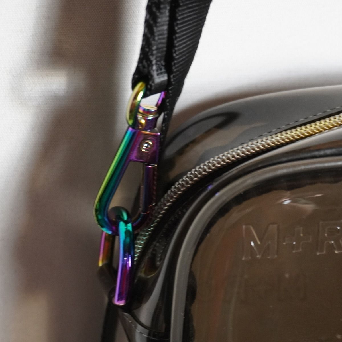 正規 M+RC NOIR マルシェノア BLACK RAINBOW BAG クリア ショルダー