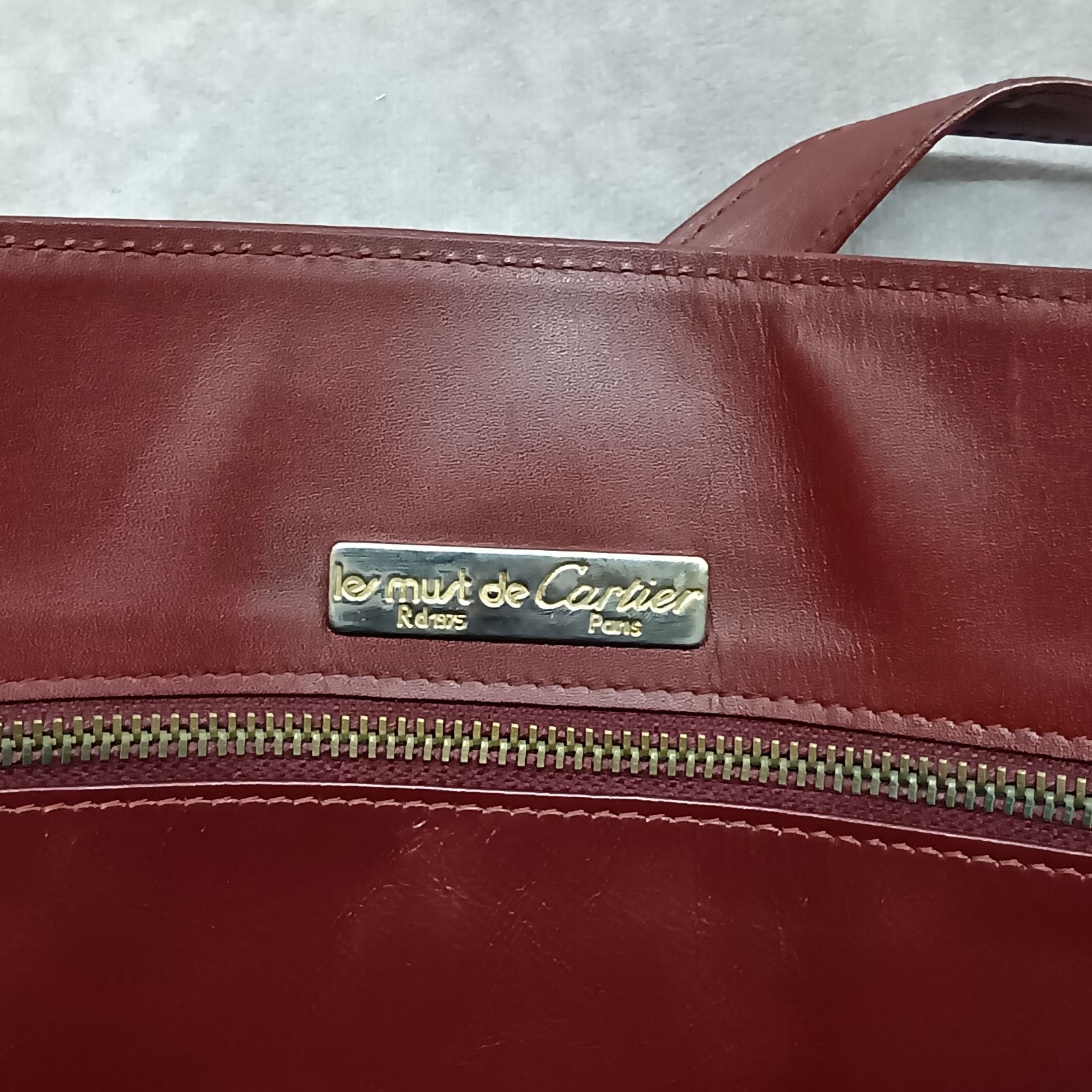 Cartier トートバッグ ボルドー 肩掛け ユニセックス カルティエ