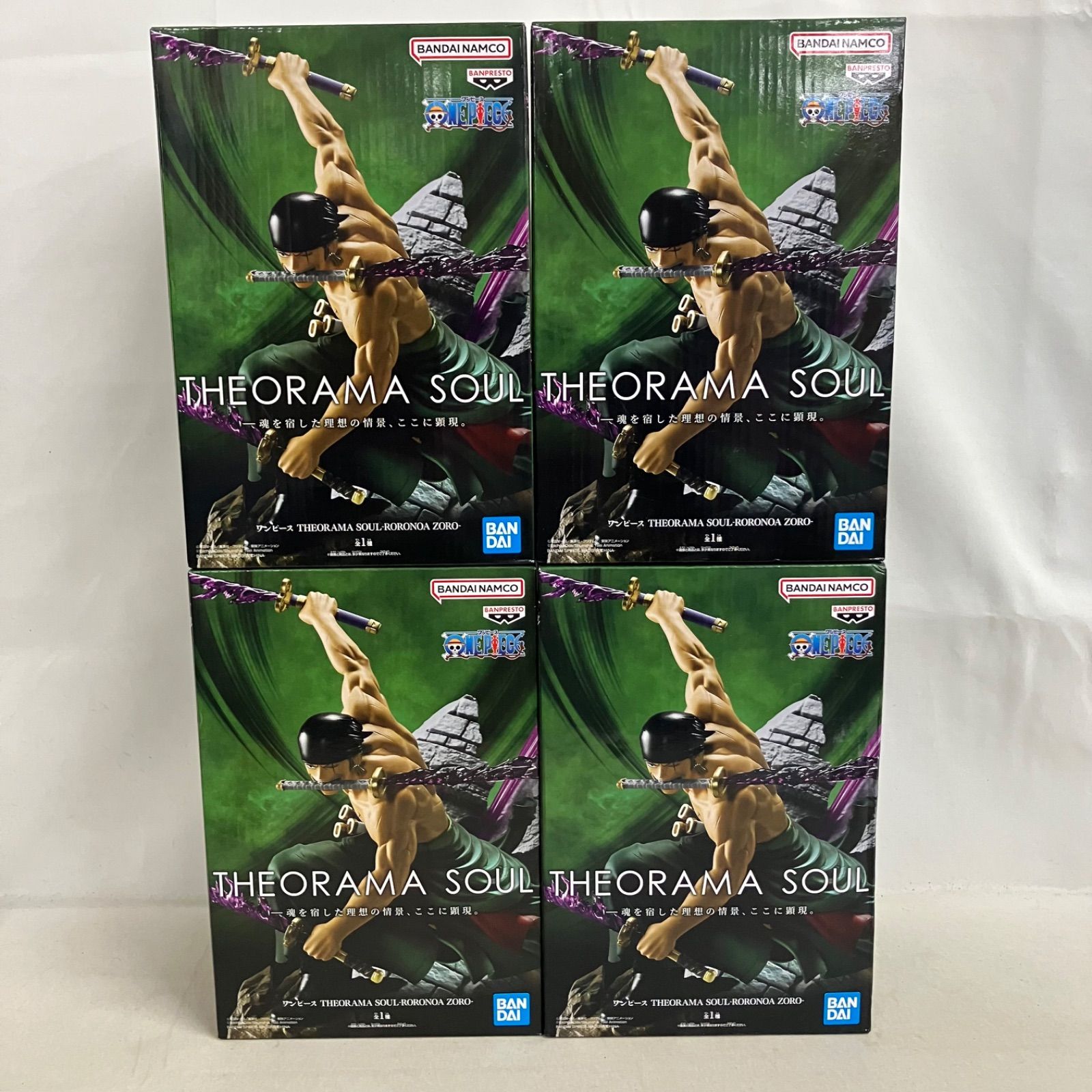 未開封 ワンピース THEORAMA SOUL ロロノア・ゾロ フィギュア 4個
