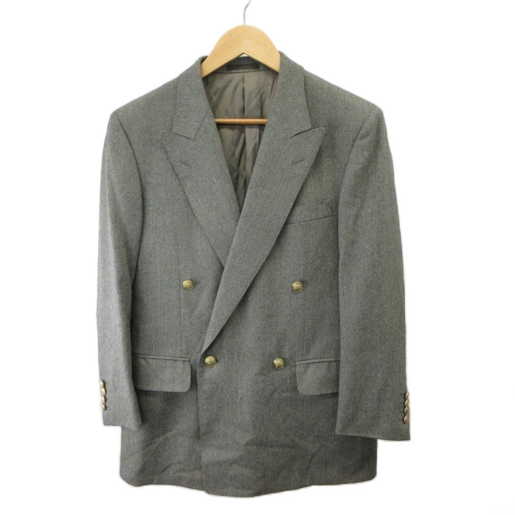バーバリー ロンドン BURBERRY LONDON ウール テーラードジャケット ダブルブレスト A3 グレー BBG90-511-06 /RY ■ECD009 9,869円
