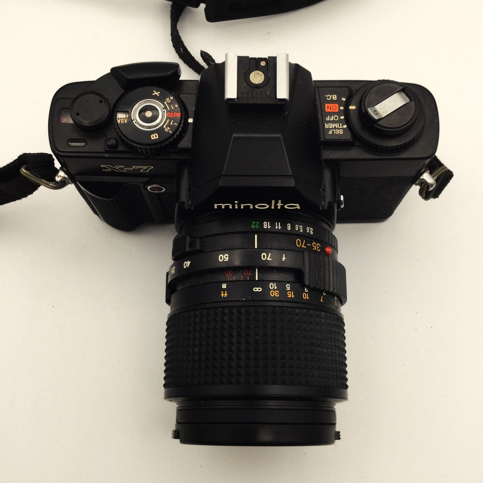 Minolta X-7 一眼レフカメラ 35-70mmレンズ付き キャップ有り #i00415
