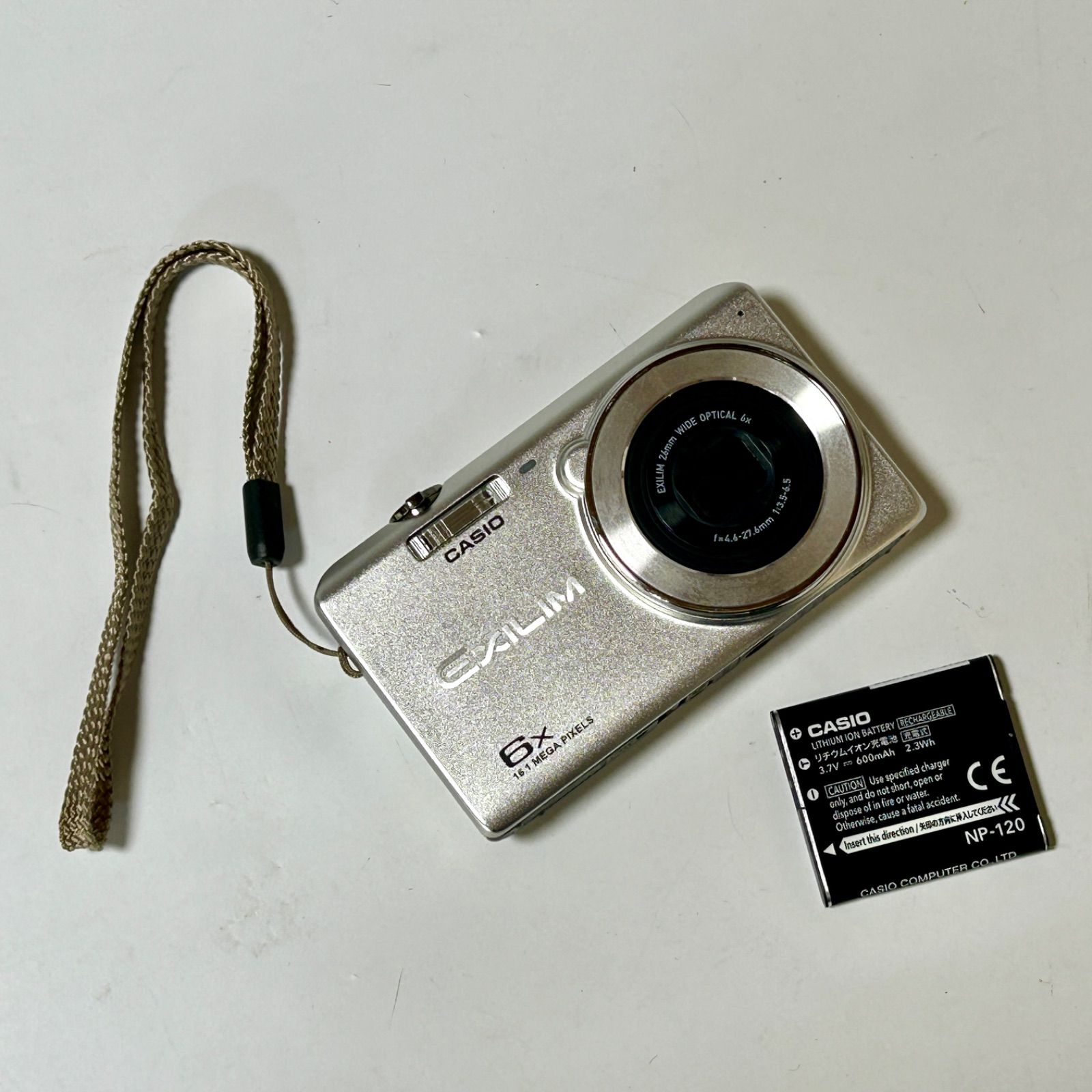 CASIO EXILIM EX-ZS28 シルバー デジカメ 動作確認【中古】M9055BUZ