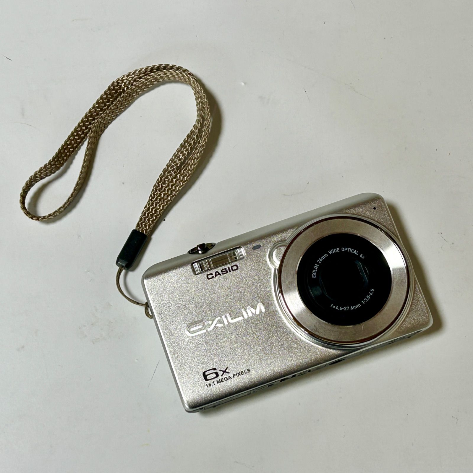CASIO EXILIM EX-ZS28 シルバー デジカメ 動作確認【中古】M9055BUZ