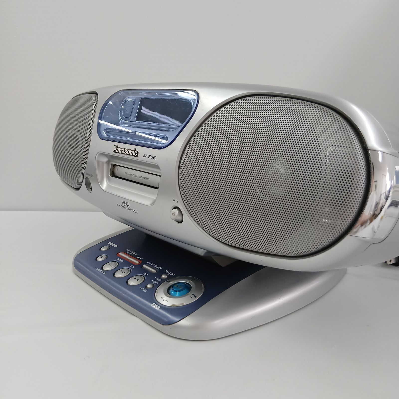 Panasonic パーソナルMDシステム RX-MDX60 動作品 MDラジカセ/K-4356