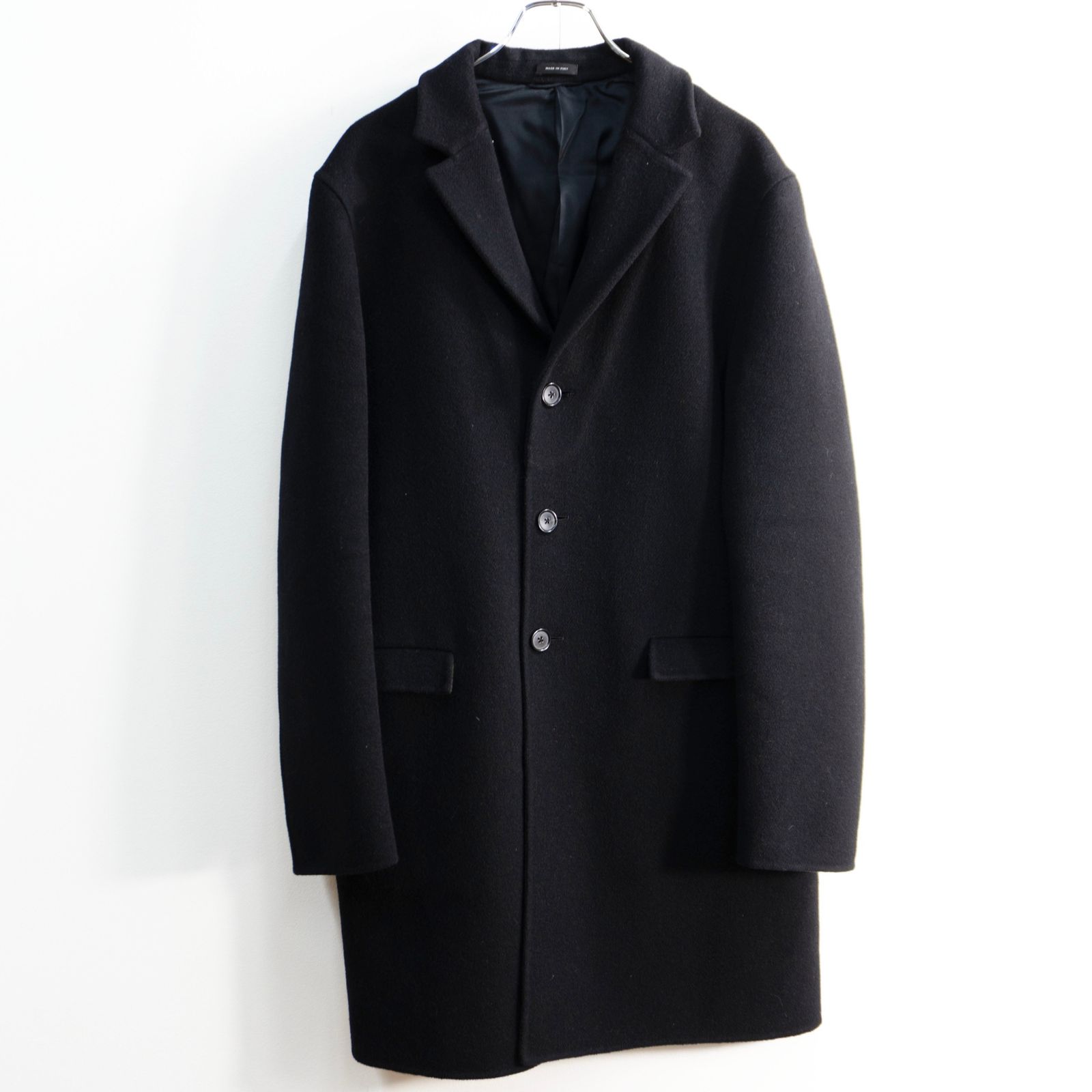 美品/2016AW】 JIL SANDER 【メルトンウール チェスター コート】50