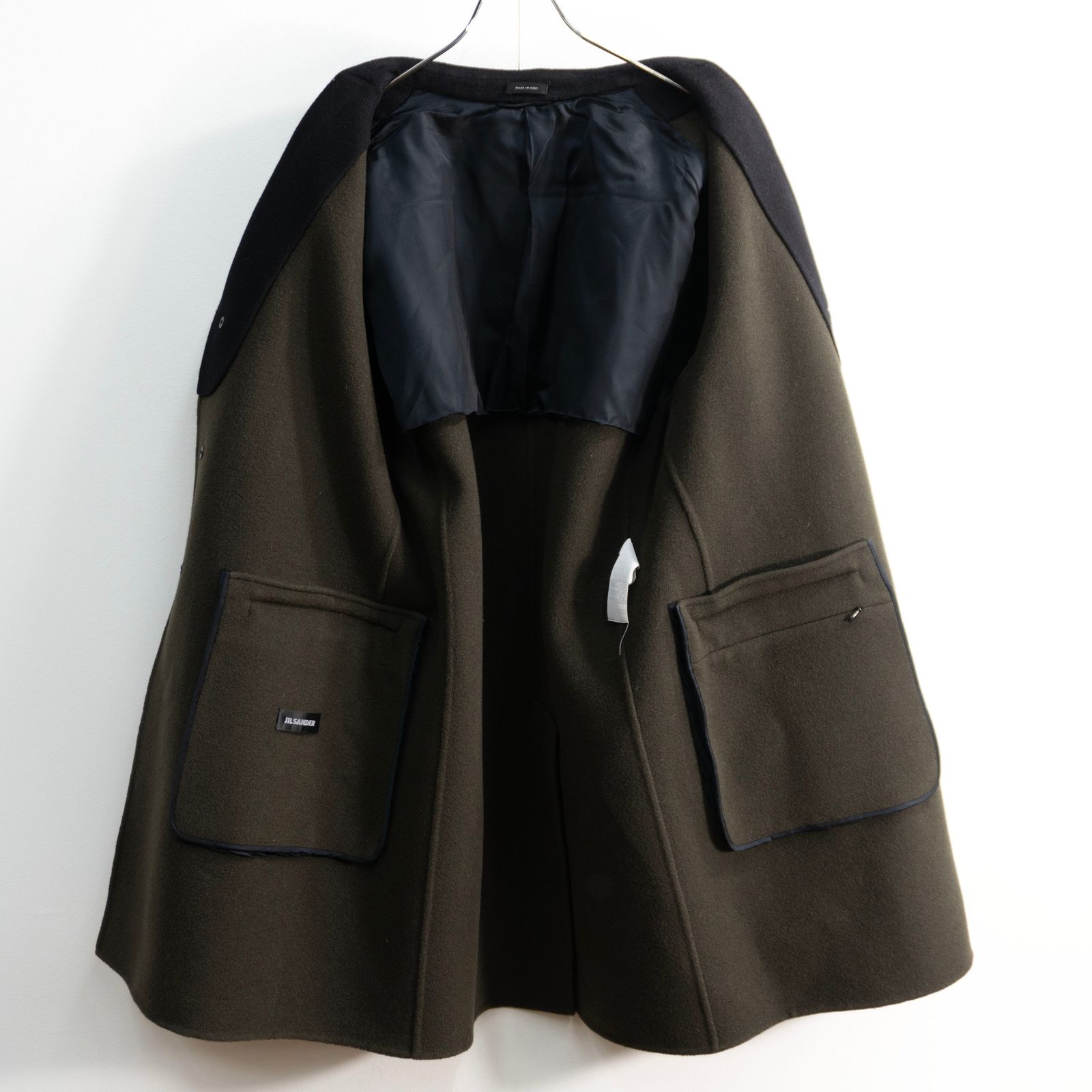 美品/2016AW】 JIL SANDER 【メルトンウール チェスター コート】50