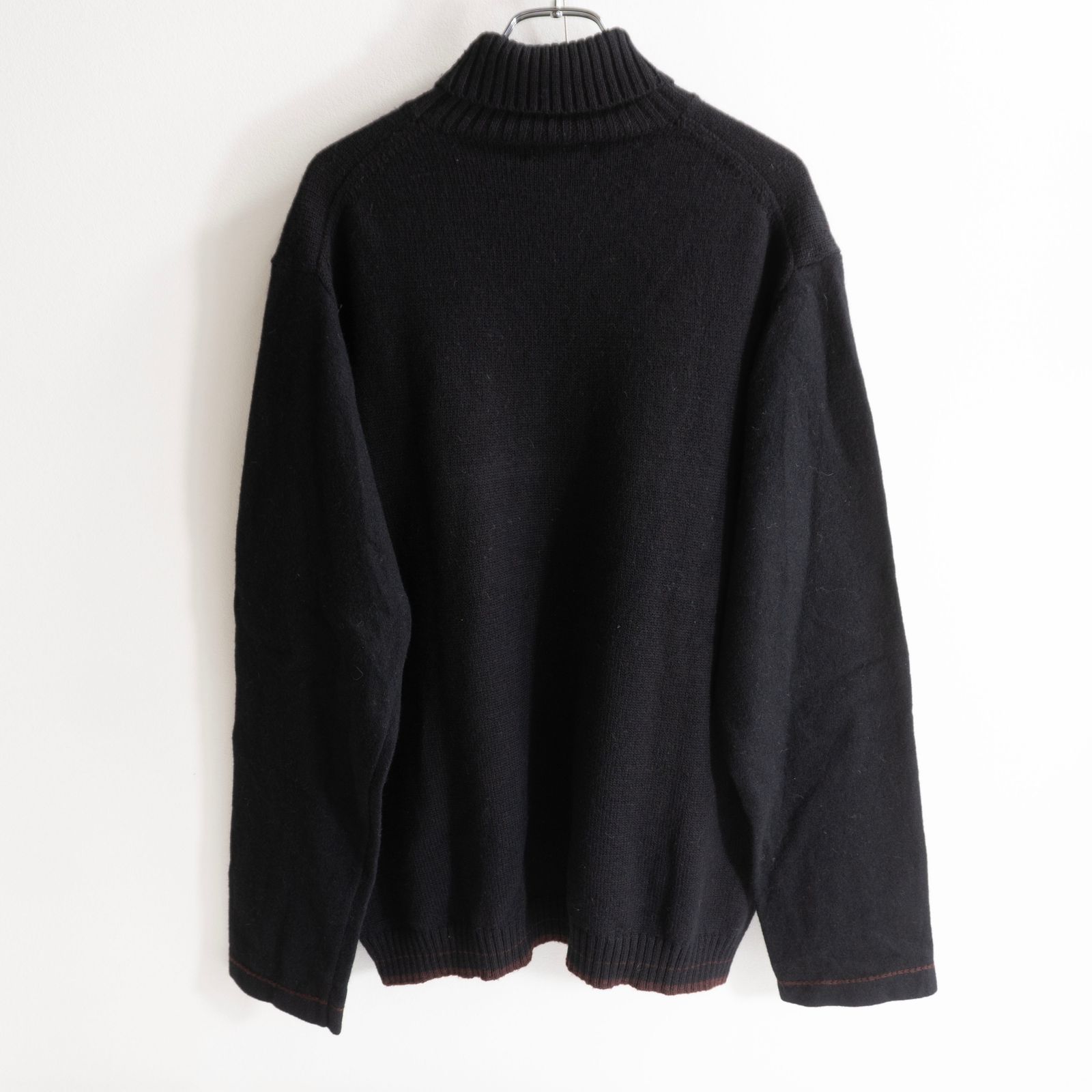 Yohji Yamamoto タートルネックニット セーター ブラック14aw 美品】Y's for men【袖切替 デザイン タートルネック ニット】3